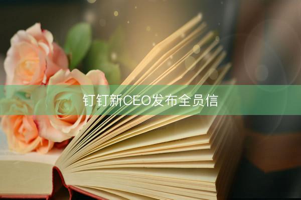 钉钉新CEO发布全员信